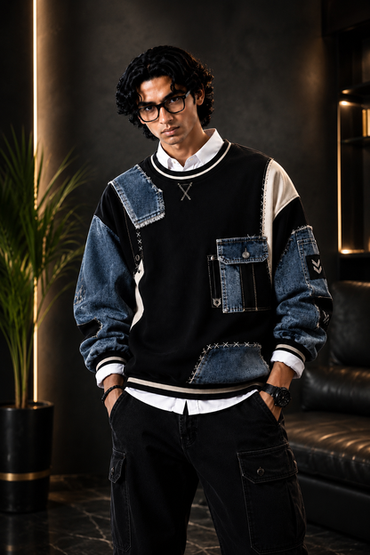 X Premium Denim Utility T-Shirt