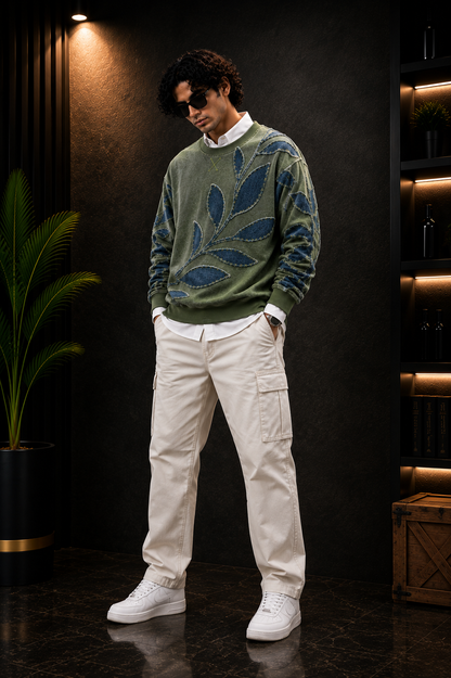 X Premium Botanical Denim T-Shirt
