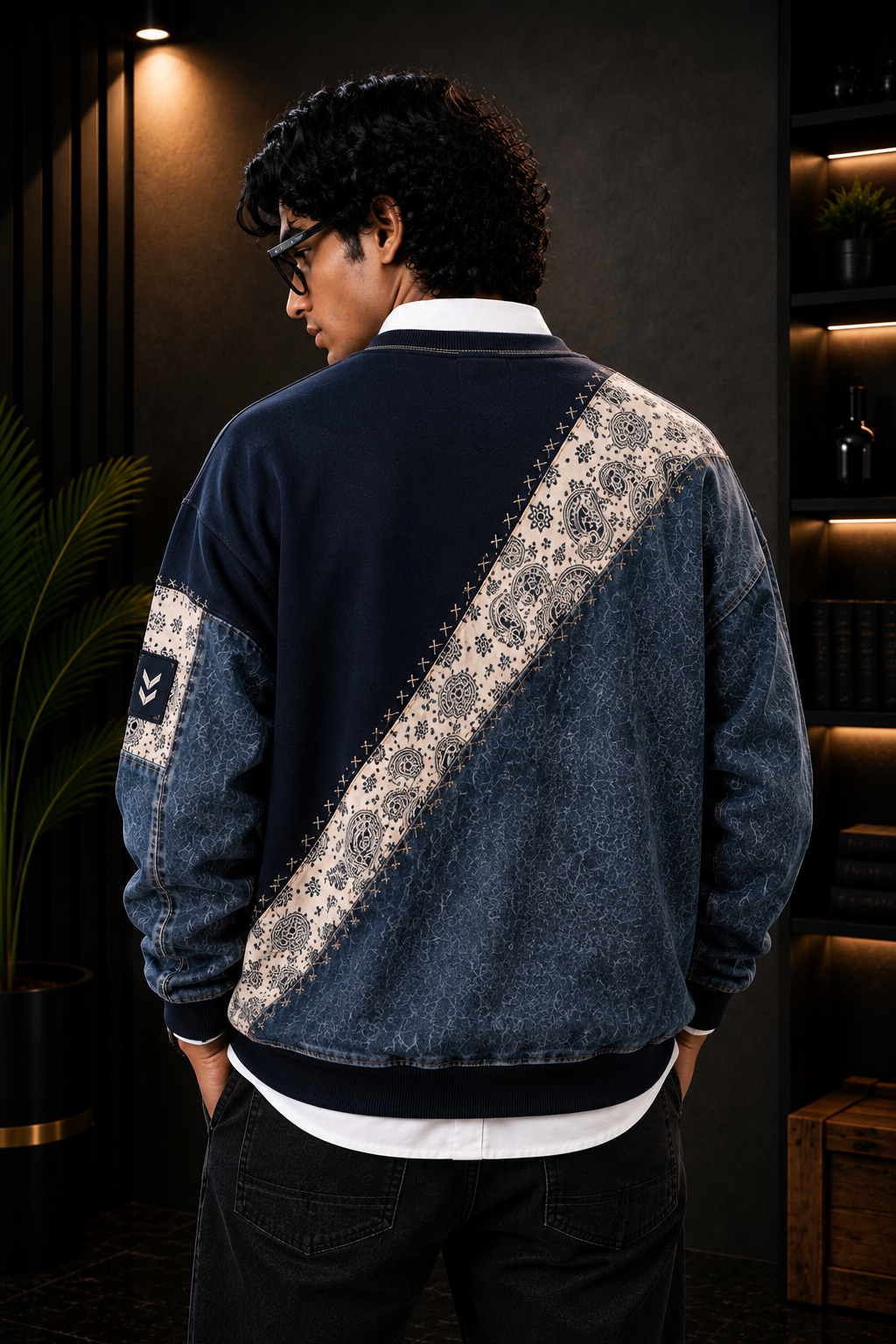 X Premium Denim Paisley T-Shirt