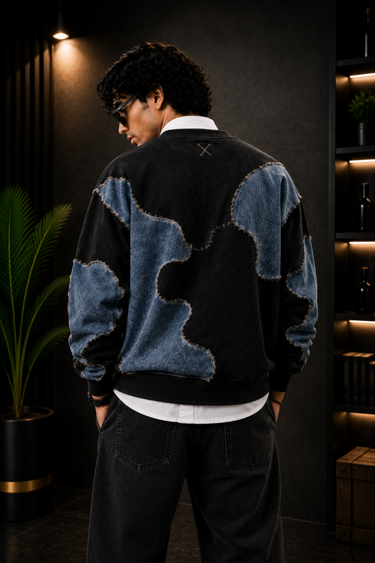 X Premium Denim Patch T-Shirt