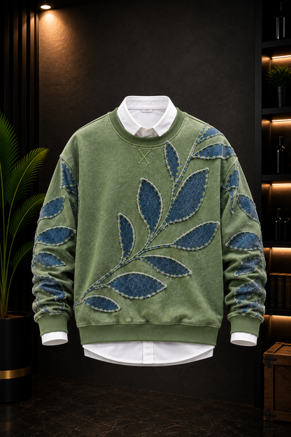 X Premium Botanical Denim T-Shirt