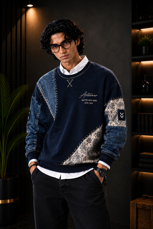 X Premium Denim Paisley T-Shirt