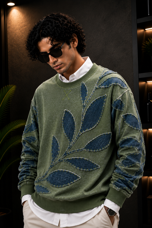X Premium Botanical Denim T-Shirt